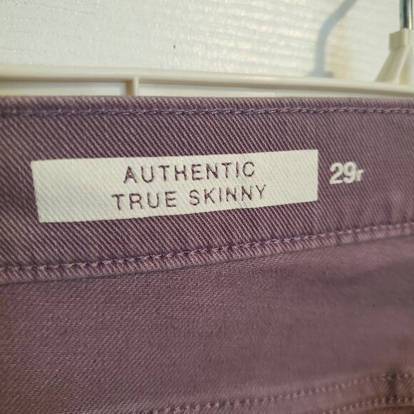 GAP 1969 Authentic True Skinny jeans in lavender Inseam 29.5 Size 29R - Picture 3 of 6